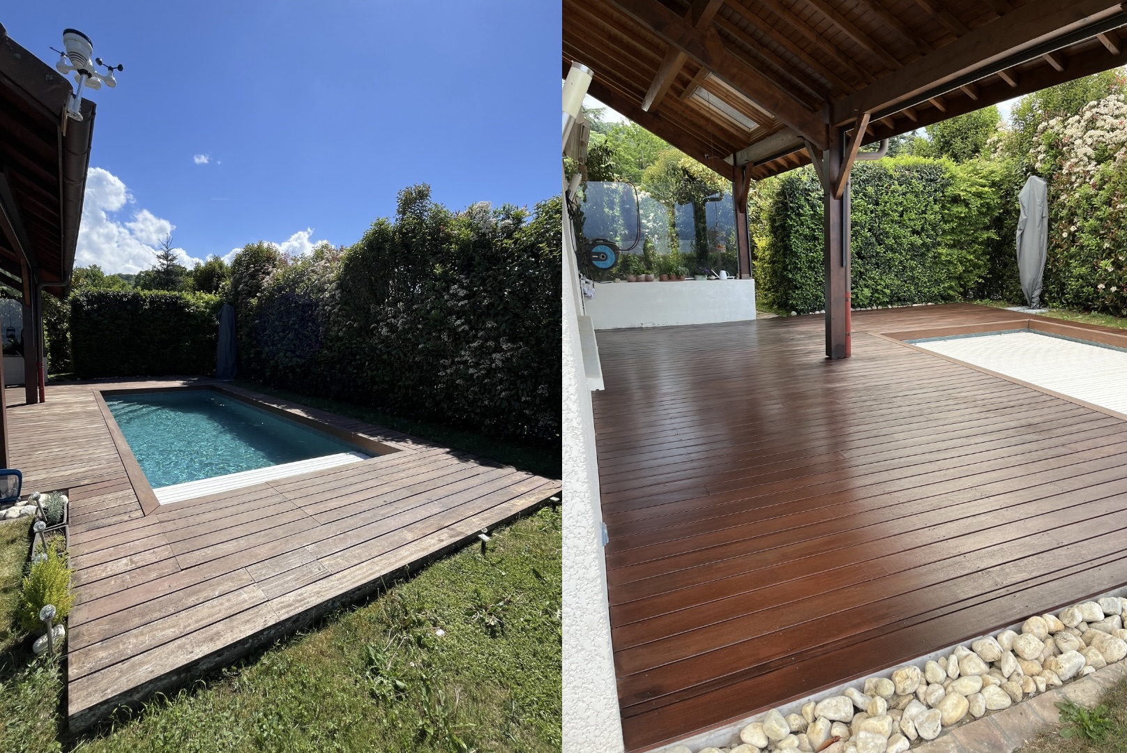 Rénovation terrasse bois exotique Sciez